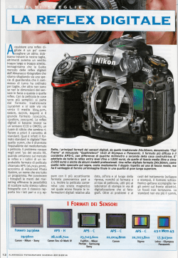 La reflex digitale - ALMANACCO FOTOGRAFARE 2014