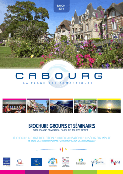 Brochure 2014 Groupes et séminaires - format PDF