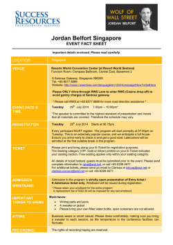 Download Full Details - Jordan Belfort Live in Singapore!