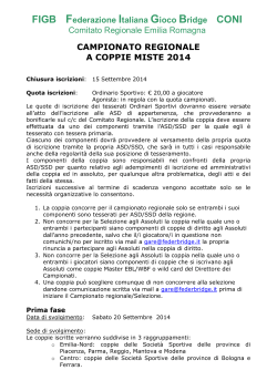 Circolare Iscrizione - FIGB Emilia Romagna