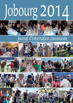 JOBOURG 40P BULLETIN 2014.indd