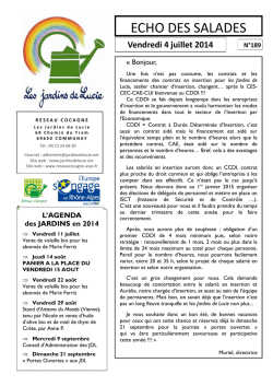 Echo des salades N&deg; 189