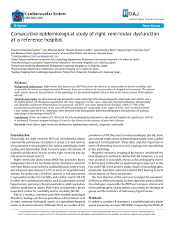 Consecutive epidemiological study of right ventricular dysfunction at