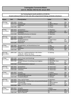 Flyer Tailfingen TB, Herren 2015