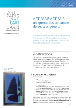 ART PARIS ART FAIR : un aperçu des tendances du