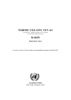 NORME CEE-ONU FFV-63 KAKIS