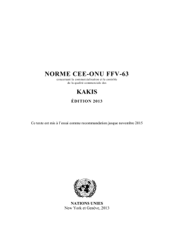 NORME CEE-ONU FFV-63 KAKIS