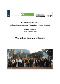 Workshop Summary Report