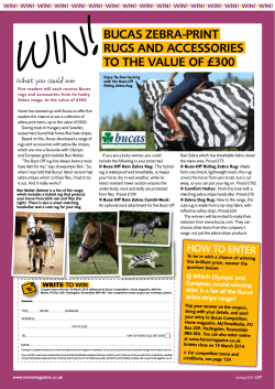 Bucas zeBra-print rugs and accessories to the value of £300
