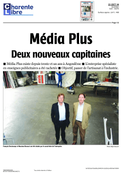 Charente Libre - 21 octobre 2014 pdf
