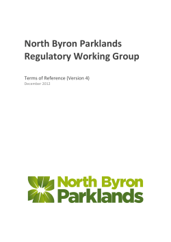 North Byron Parklands Regulatory Working Group