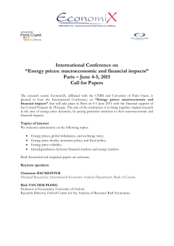 Paris – June 4-5, 2015 Call for Papers