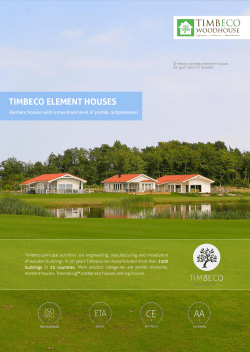 TIMBECO ELEMENT HOUSES