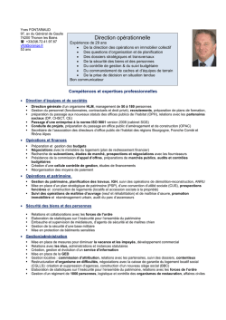 Direction opérationnelle - Stratégie Réseau Lémanique de