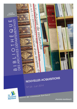 catalogue bibliotheque n 24 - La Charente