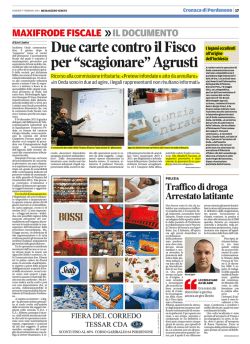 DIFESA DI AGRUSTI FA RICORSO COMMISSIONE TRIBUTARIA