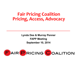 Drug Pricing, Access and Treatment Pipeline, Lynda Dee