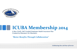 ICUBA Membership 2014