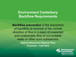 ECan: Fertigation and Backflow Prevention