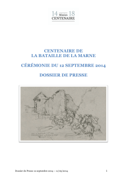 centenaire de la bataille de la marne cérémonie du 12 septembre