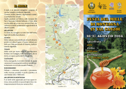 Festa del miele di montagna in Val Canzoi