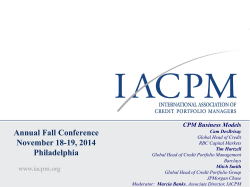 Annual Fall Conference November 18-19, 2014 Philadelphia