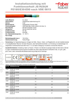 Datenblatt  JE -H(St)H E30-E90 - Klaus Faber AG