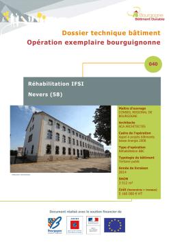 Dossier technique - IFSI Nevers
