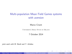 Multi-population Mean Field Games systems with aversion
