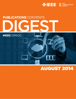 Publication - IEEE Communications Society