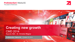 digitization - ProSiebenSat.1 Media AG