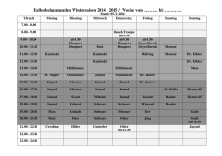 Hallenbelegungsplan Winter 2014