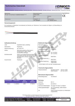 Datenblatt anzeigen - Heiniger Kabel AG
