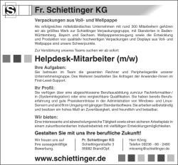 Fr. Schiettinger KG Helpdesk-Mitarbeiter (m/w)