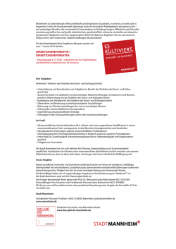 direktionsreferentin / direktionsreferenten - Reiss-Engelhorn-Museen