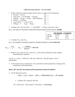 Exam 3 Review CHM 152 Spring 2014 18 19 KEY