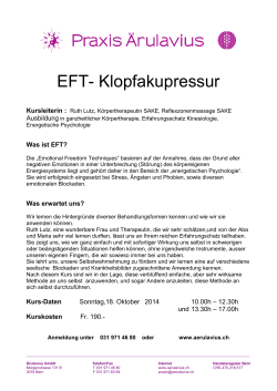 EFT- Klopfakupressur - Praxis Ärulavius