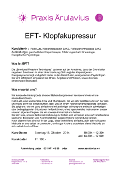EFT- Klopfakupressur - Praxis &Auml;rulavius