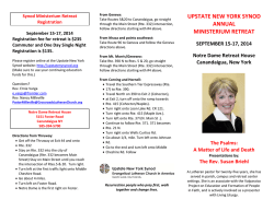 brochure - Upstate New York Synod