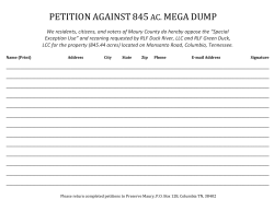 1) Blank Petition Sheets, download and distribute!