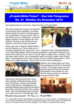 Download Newsticker 41 [PDF] - Projekt Mitte