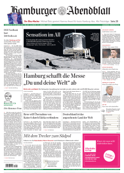 Die aktuelle Titelseite - E-Paper Hamburger Abendblatt