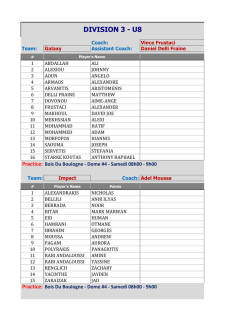 DIVISION 3 - U8