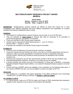 MURPA Instructions - Wichita State University