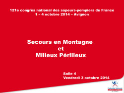 Secours en Montagne et Milieux Périlleux