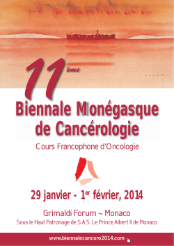 Biennale Monégasque de Cancérologie