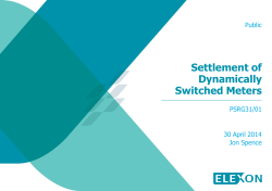 Settlement of Dynamically Switched Meters