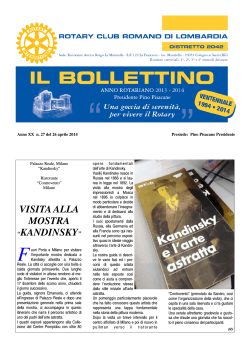 Bollettino n. 27 del 26 aprile 2014