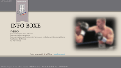 Info Boxe 1169 - F&eacute;d&eacute;ration fran&ccedil;aise de boxe