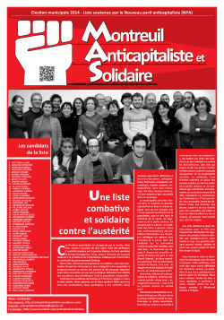 Montreuil Anticapitaliste et Solidaire